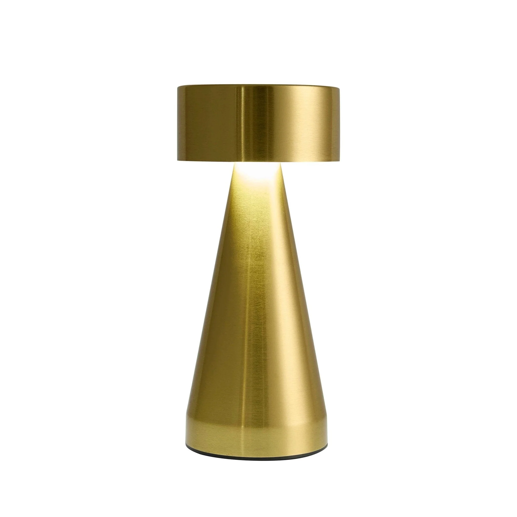 Zeta Mini LED Rechargeable Wireless Lamp - Brushed Gold - Image 6