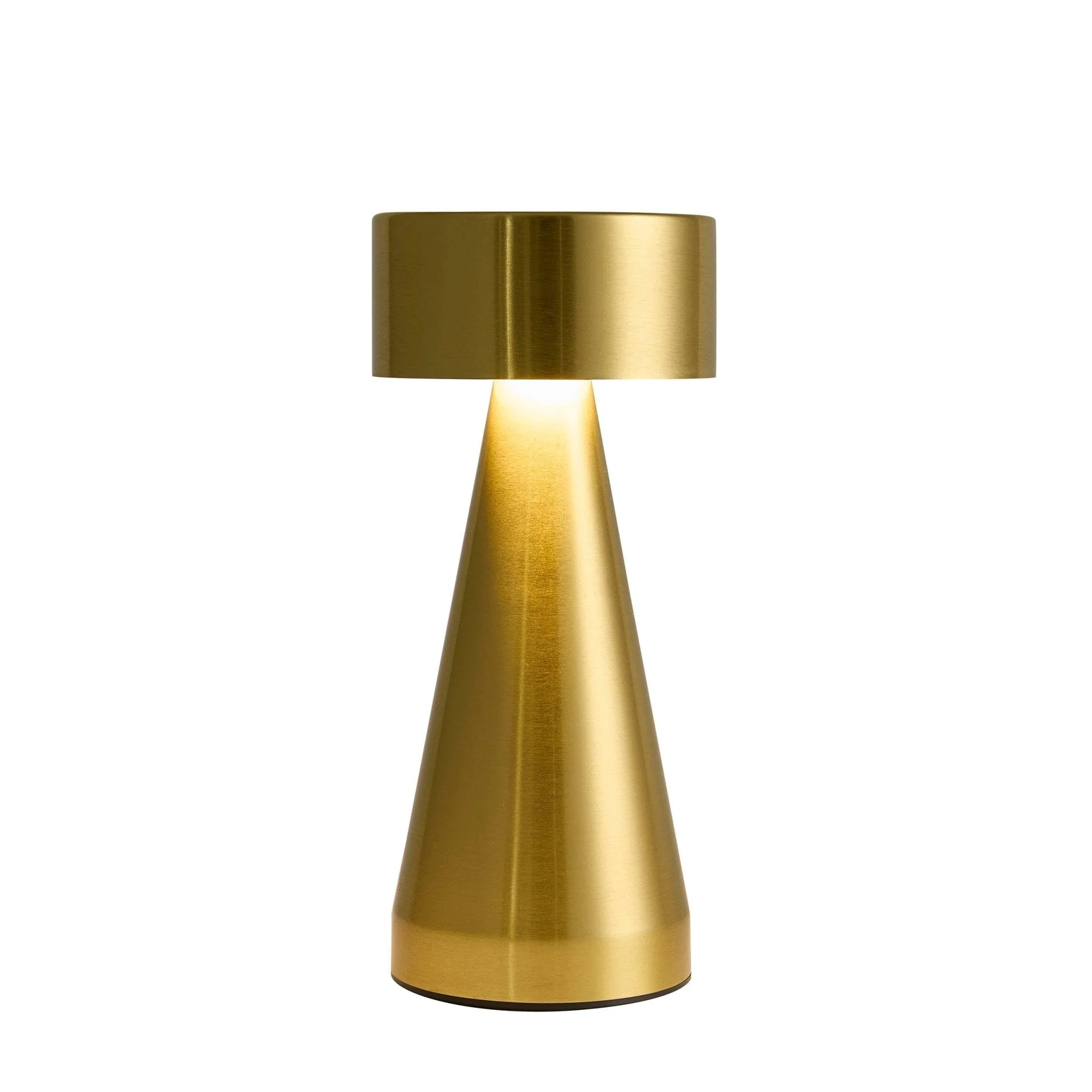 Zeta Mini LED Rechargeable Wireless Lamp - Brushed Gold - Image 7