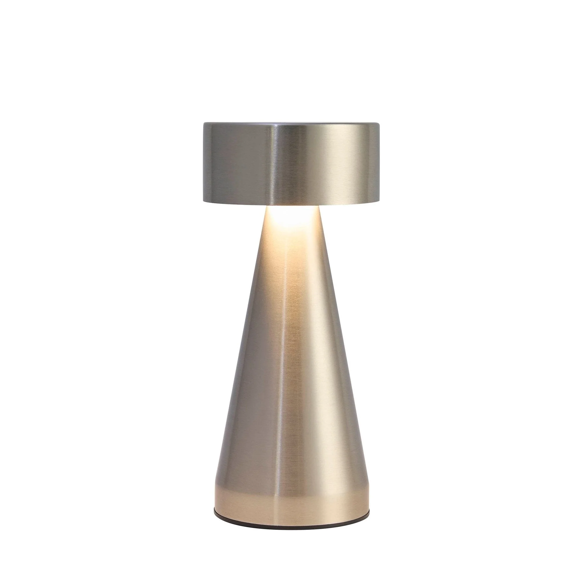 Zeta Mini LED Rechargeable Wireless Lamp - Satin Nickel - Image 7