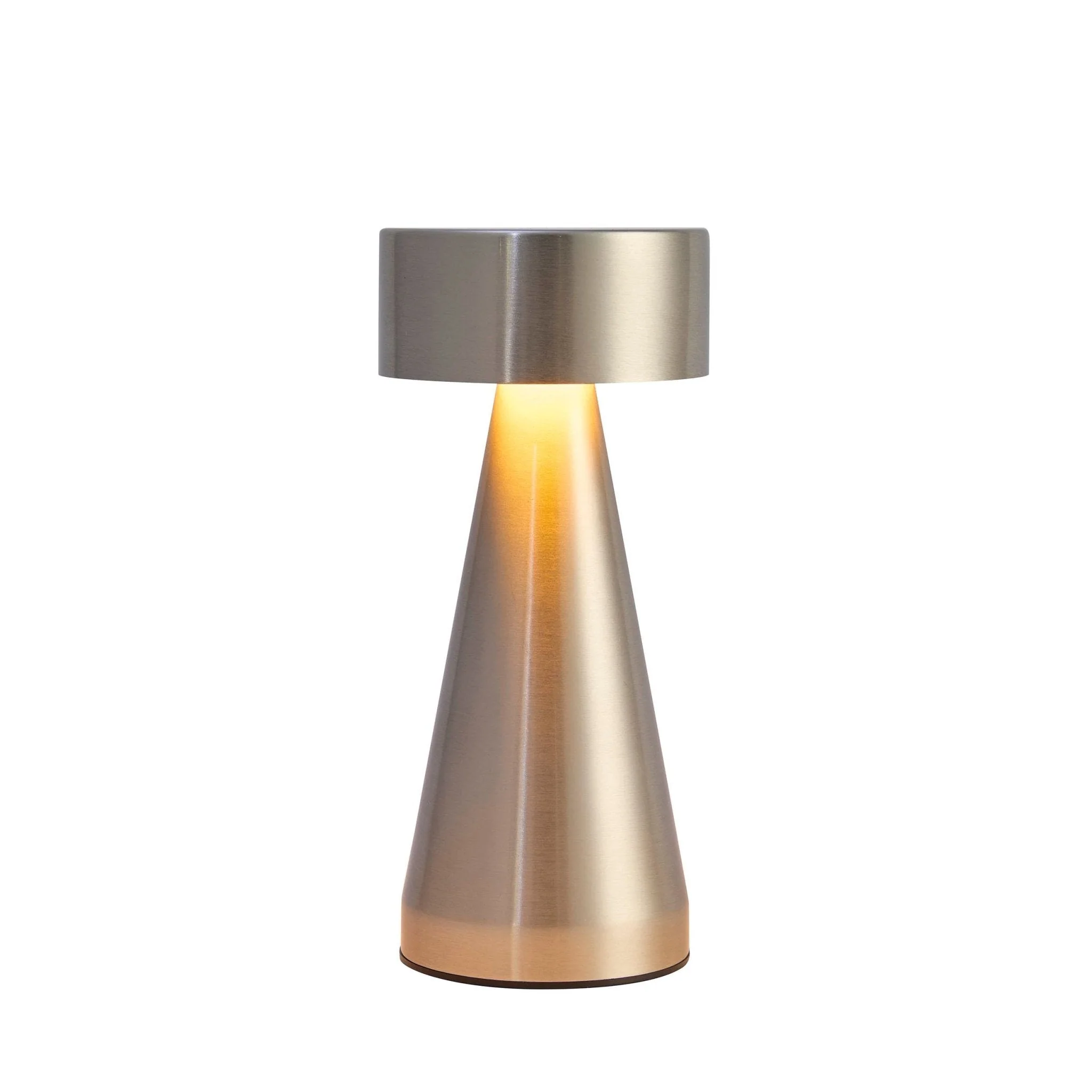 Zeta Mini LED Rechargeable Wireless Lamp - Satin Nickel - Image 8